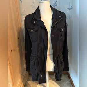 Size small navy blue light jacket Grace & Lace